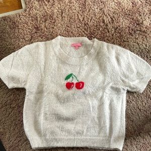 Mon Cherry Fuzzy Tee Sold Out